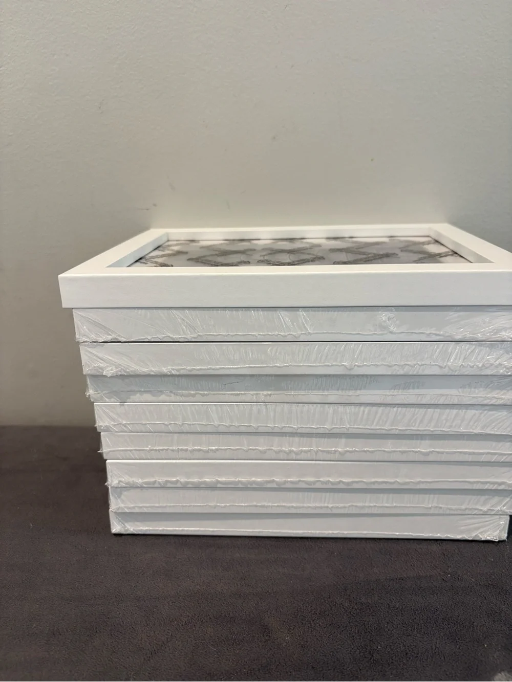 Set of 9 White wood Decorative Photo Frame -  NWT